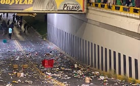 Festejos por triunfo de la Selección dejaron 18 toneladas de basura en la capital de SLP 