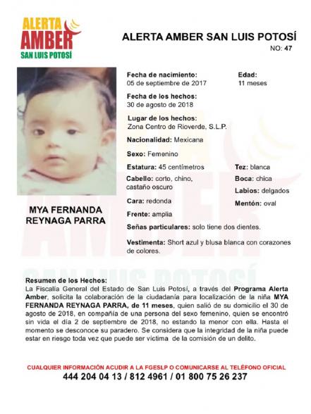 Familiares confirman muerte de mujer extraviada, emiten alerta amber por Mya Fernanda