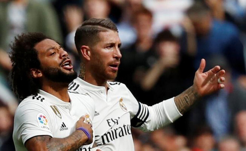 Marcelo (izquierda) y Ramos (derecha). Foto: Reuters