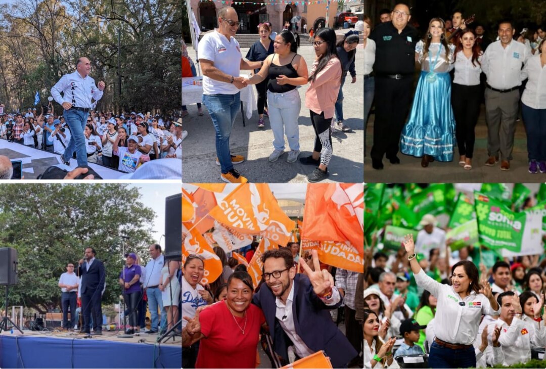 Dos mujeres y cuatro hombres van por la alcaldía de SLP; así arrancaron sus campañas