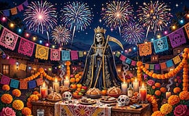Piden permiso a autoridades para quema de pirotecnia en celebraciones de “La Santa Muerte” en SLP