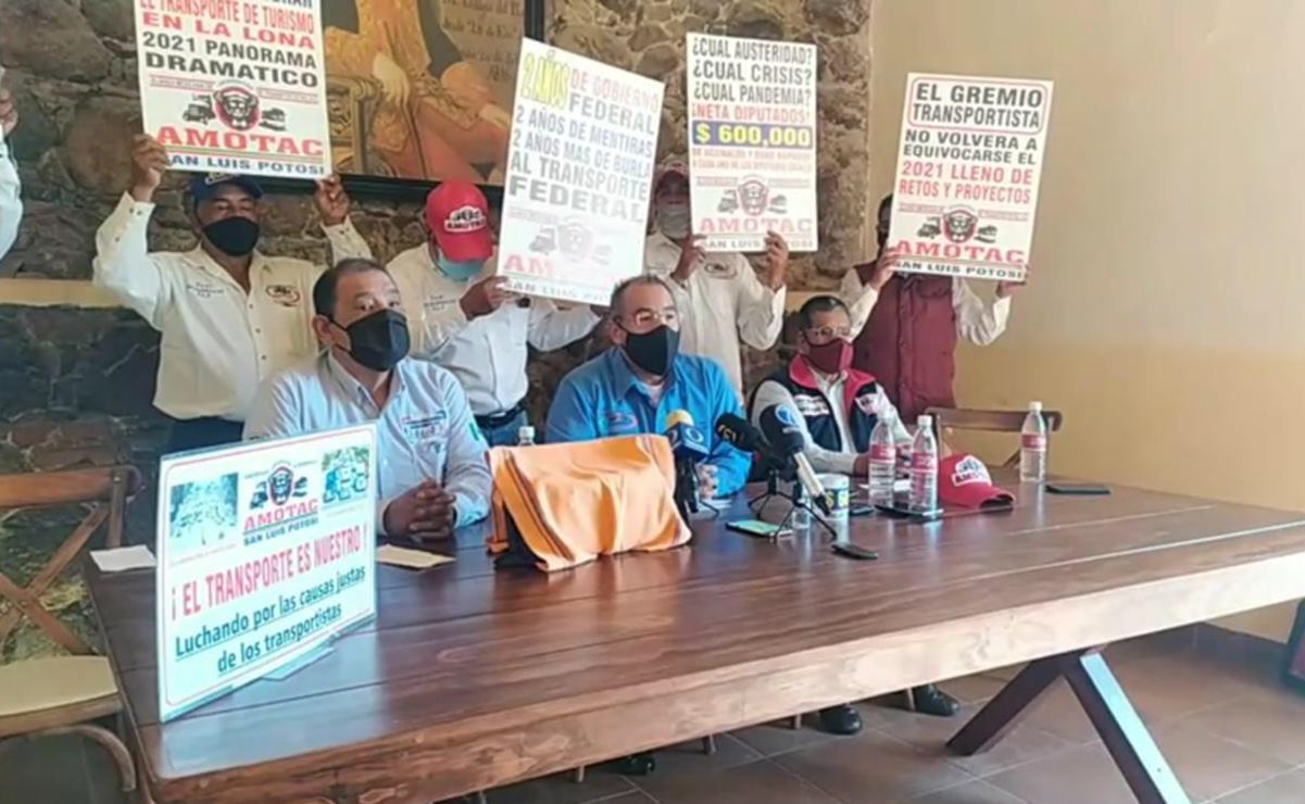 “El gobierno federal nos ha fallado”, denuncian transportistas potosinos
