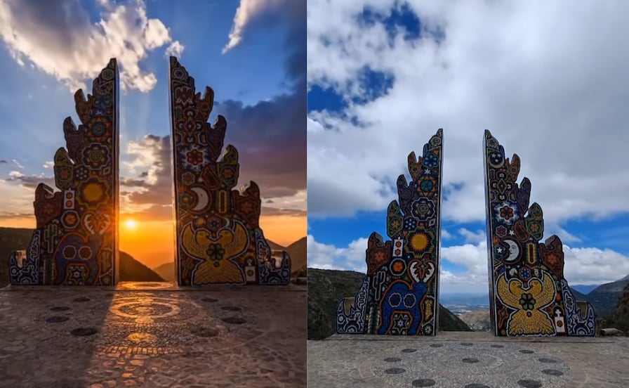 Conoce el Portal Infinito hecho con arte huichol; un lugar en San Luis Potosí que "te abre la puerta al cielo"