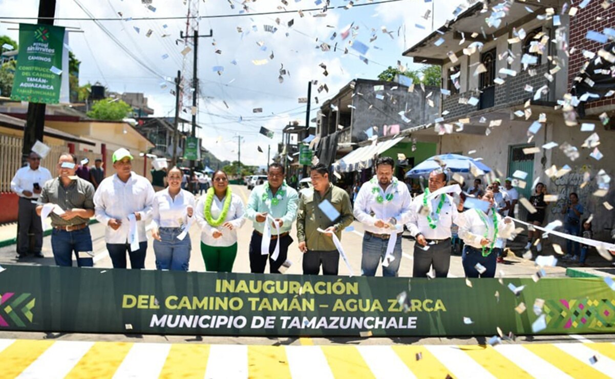 Inaugura Gallardo la modernización de camino en Tamazunchale, SLP; reduce traslado de 2 horas a 45 minutos