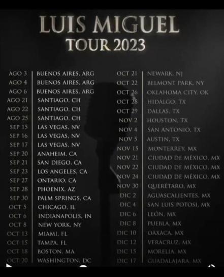 ¡El Sol llegará a San Luis Potosí! Esta es la fecha del concierto de Luis Miguel en el estado