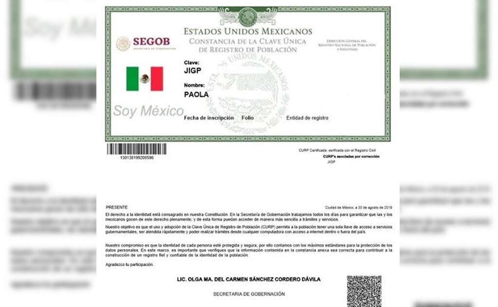 Más de un millón de CURP apócrifas en SLP, revela directora del Registro Civil