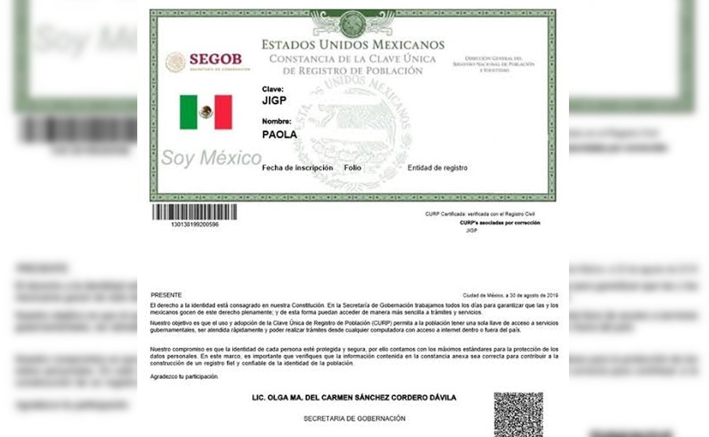 Más de un millón de CURP apócrifas en SLP, revela directora del Registro Civil