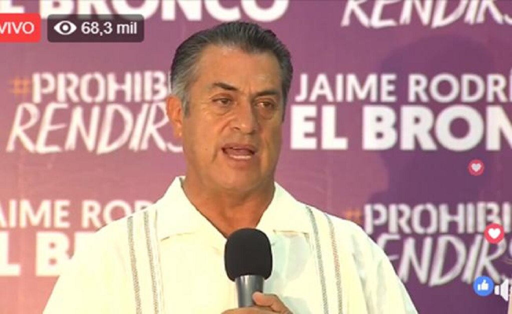 “El Bronco” reconoce que tendencias favorecen a AMLO