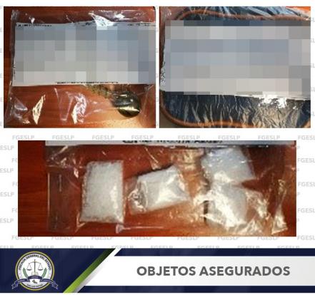 Aseguran a hombre con cristal en Manuel José Othón