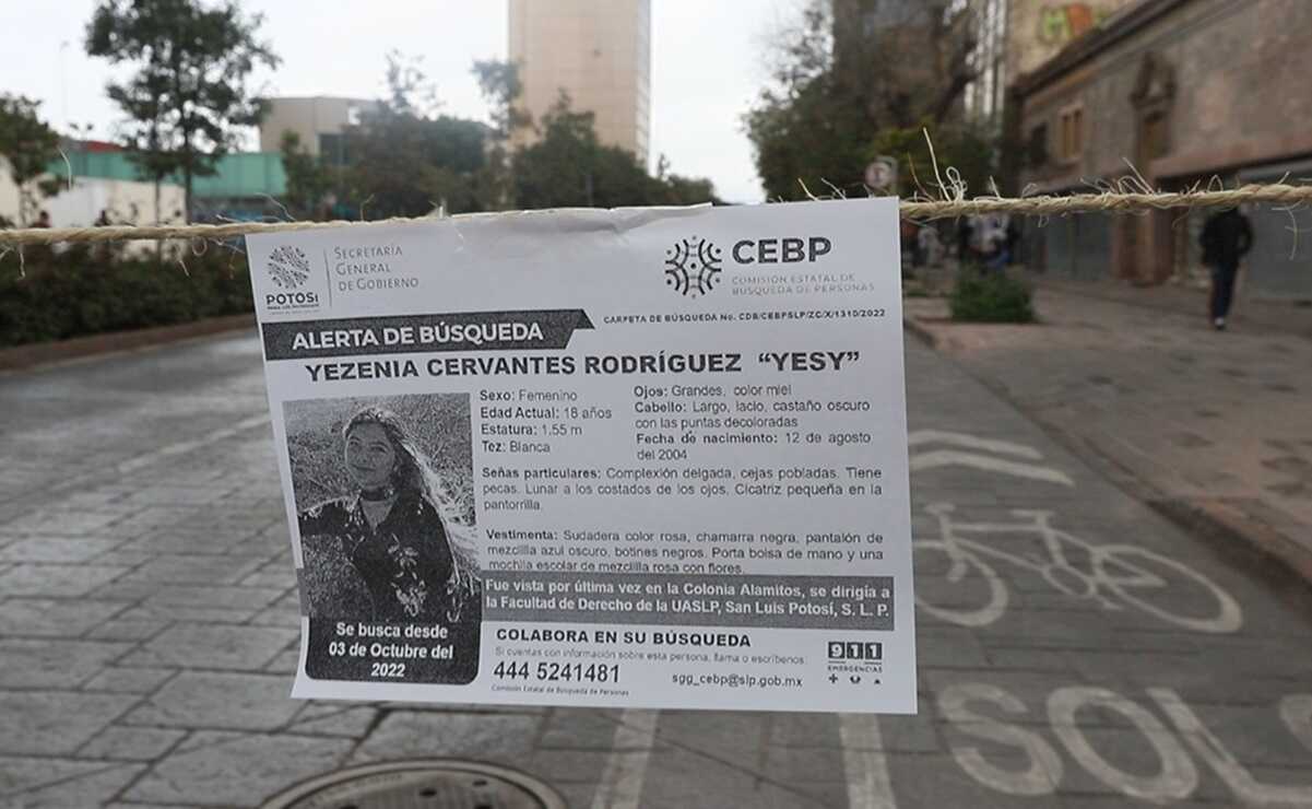Yezenia Cervantes, estudiante de la UASL desaparecida, podría estar en EU, estima fiscalía de SLP. Foto: Especial