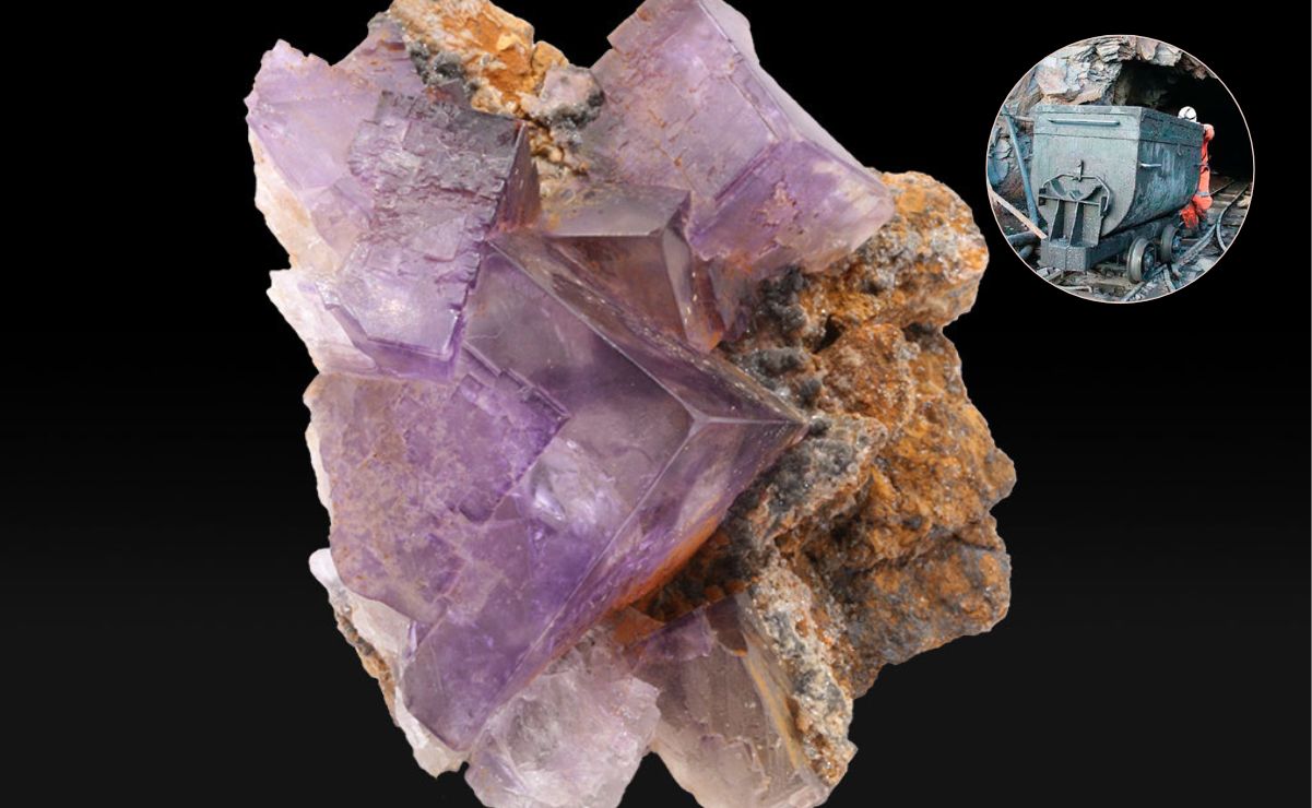 San Luis Potosí brilla con su “oro fluorescente” y es un estado protagonista a nivel mundial. Foto:  Museo Virtual de Minerología y Archivo EL UNIVERSAL