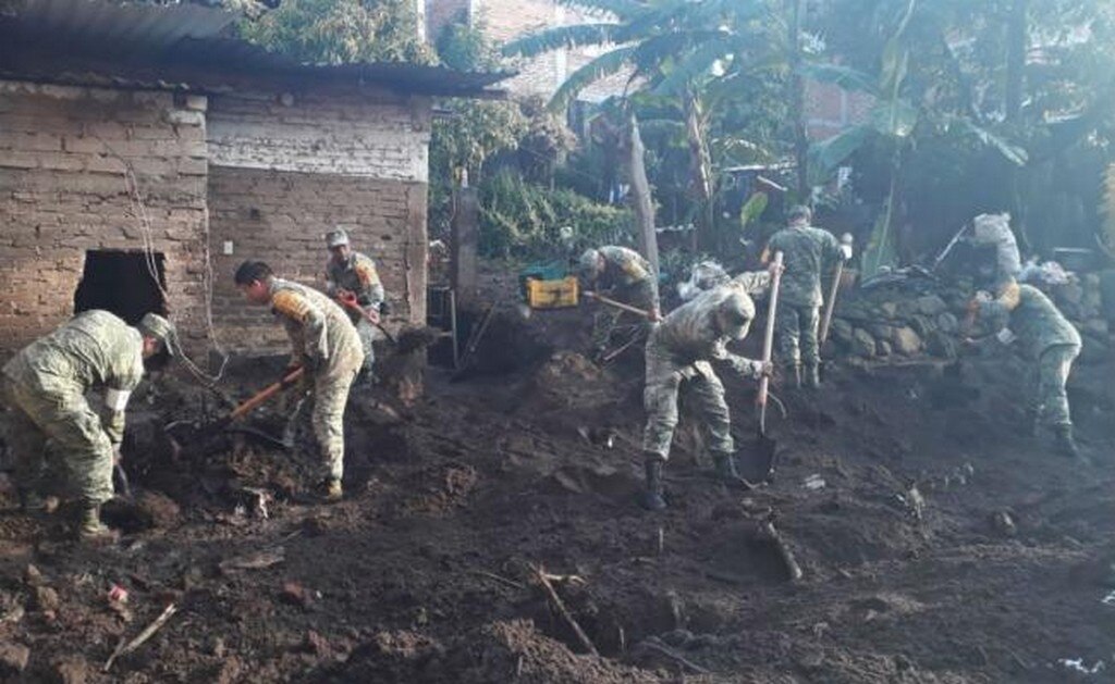  Sedena continúa la búsqueda de 7 personas desaparecidas en Michoacán