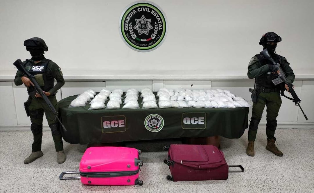 Decomisan 50 kilos de cristal en la capital de SLP; "es aseguramiento histórico", dicen autoridades. Fotos: Especiales