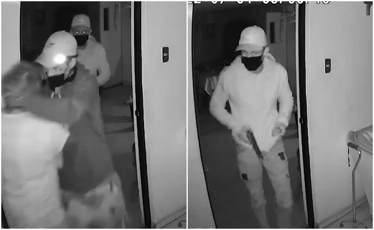 Detienen a uno de los presuntos asaltantes de la abuelita agredida en su domicilio, confirma Ricardo Gallardo. Fotos: Capturas de video