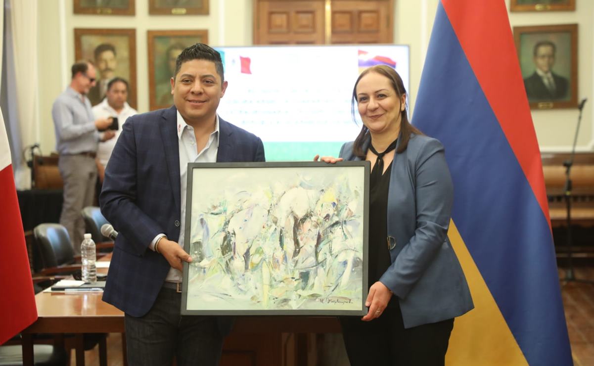 Armenia busca instalar un conglomerado de empresas en SLP, adelanta Gallardo