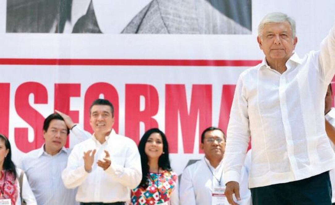 En un mitin en Tuxtla Gutierrez, Andrés Manuel López Obrador dijo que no quiere que los centroamericanos sufran lo que padecen los mexicanos cuando migran a Estados Unidos. BERENICE FREGOSO. EL UNIVERSAL