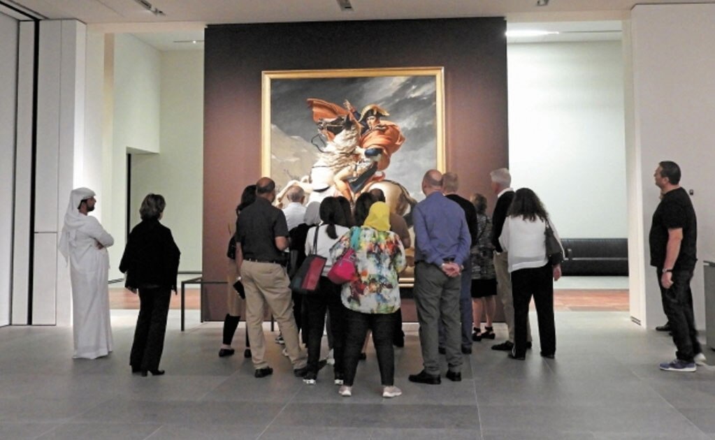 Visitantes en el Louvre Abu Dhabi, el primero de varios recintos que conformarán el Saadiyat Cultural District. Fotos/FRIDA JUÁREZ. EL UNIVERSAL