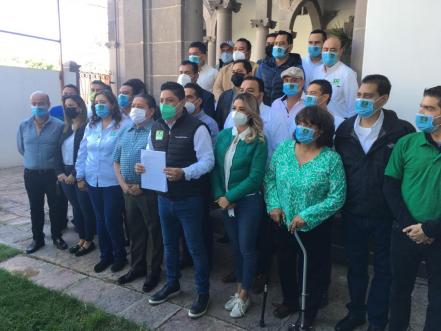 Gallardo Cardona solicita su registro como precandidato del PVEM a la gubernatura SLP