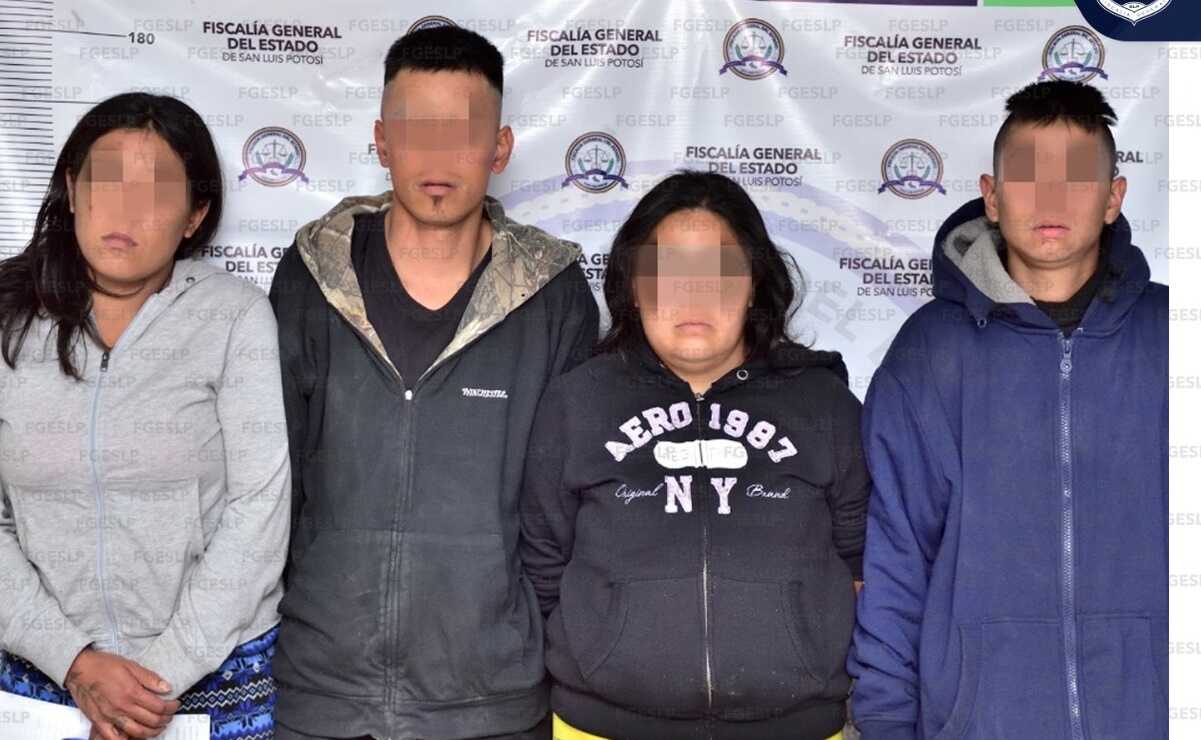 Detienen a presuntos responsables del asesinato de tres personas halladas en un barranco en SLP