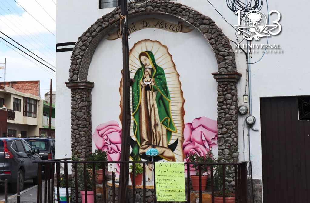 Potosinos preparan festejos para la virgen de Guadalupe 