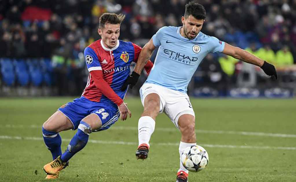 Manchester City goleó al Basilea en Champions League