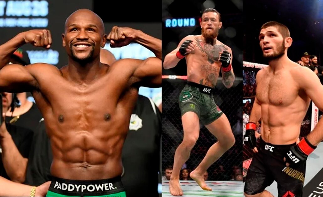 Floyd Mayweather reta a McGregor y a Nurmagomedov