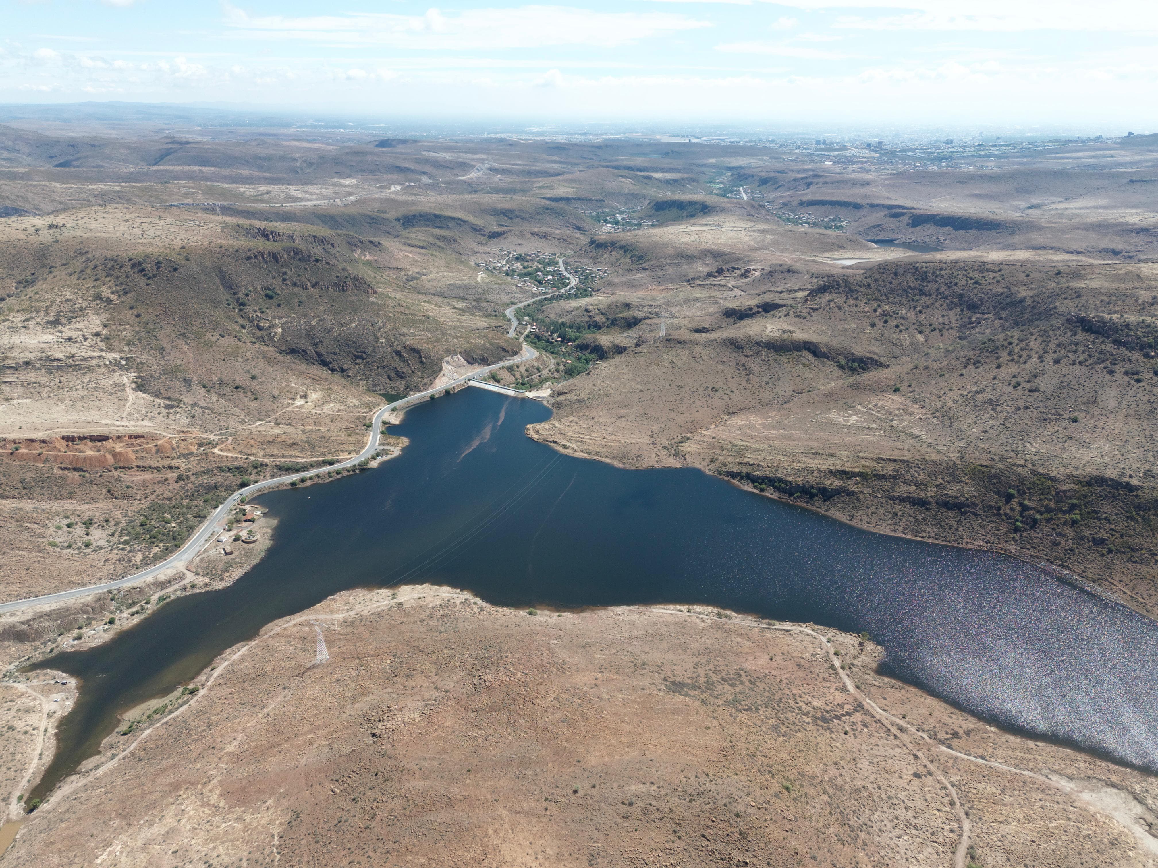 La presa San José se ubica actualmente al 44.6 por ciento de su capacidad. Foto: Especial