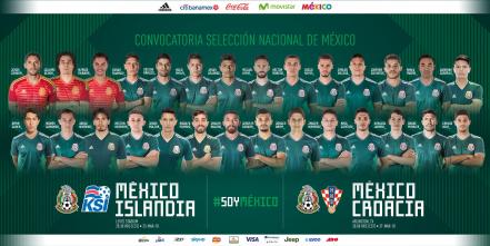 México anuncia convocados para amistosos contra Islandia y Croacia
