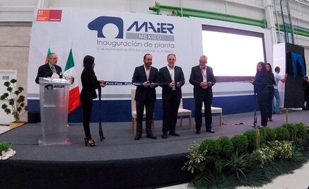 Empresa Maier Autopartes de México inaugura planta en SLP