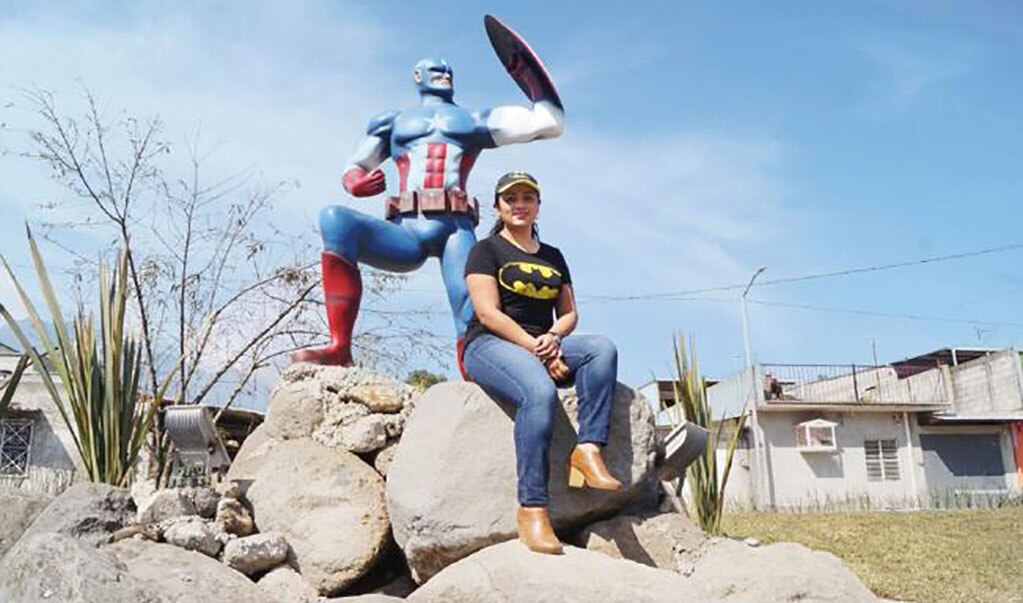 “Su última travesura” Cinthya Montalvo dijo que está contenta con la construcción del parque (FACEBOOK DE IXHUATLANCILLO)