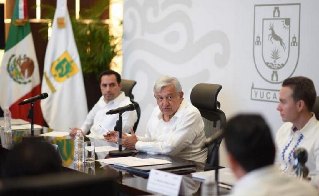 AMLO se reunió con los gobernadores de la zona del sureste