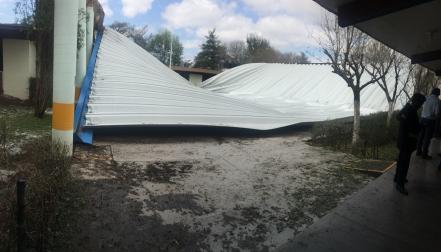 Reportan daños por tromba en Venado