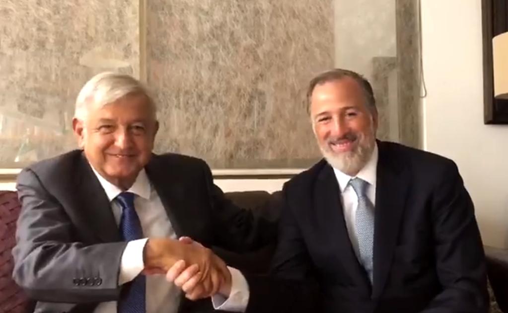 Andrés Manuel López Obrador y José Antonio Meade Kuribreña. Foto: Tomada de video