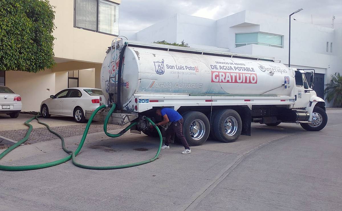 Persiste falta de agua en SLP tras afectaciones por fuertes vientos, ¿a qué zonas perjudica y cuándo se restablece el suministro?