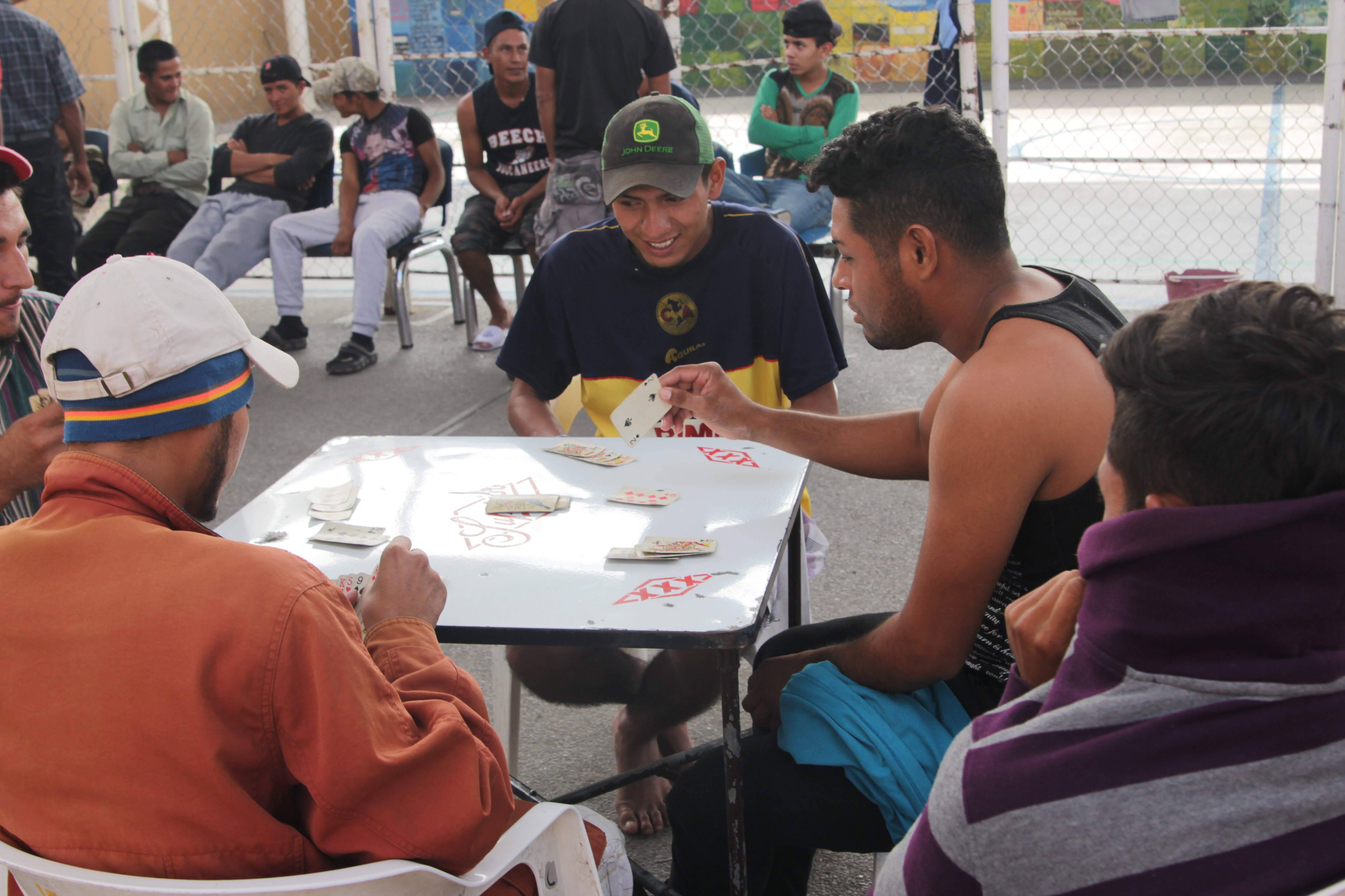 Migrantes en la Casa del Migrantes SLP. Foto: Archivo El Universal San Luis Potosí