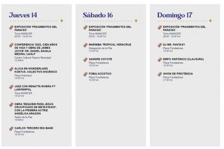 Programa completo del Festival San Luis en Primavera 2022