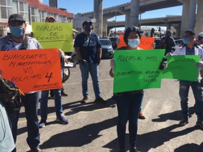 Custodios de la SSPE protestan por falta de protección por coronavirus