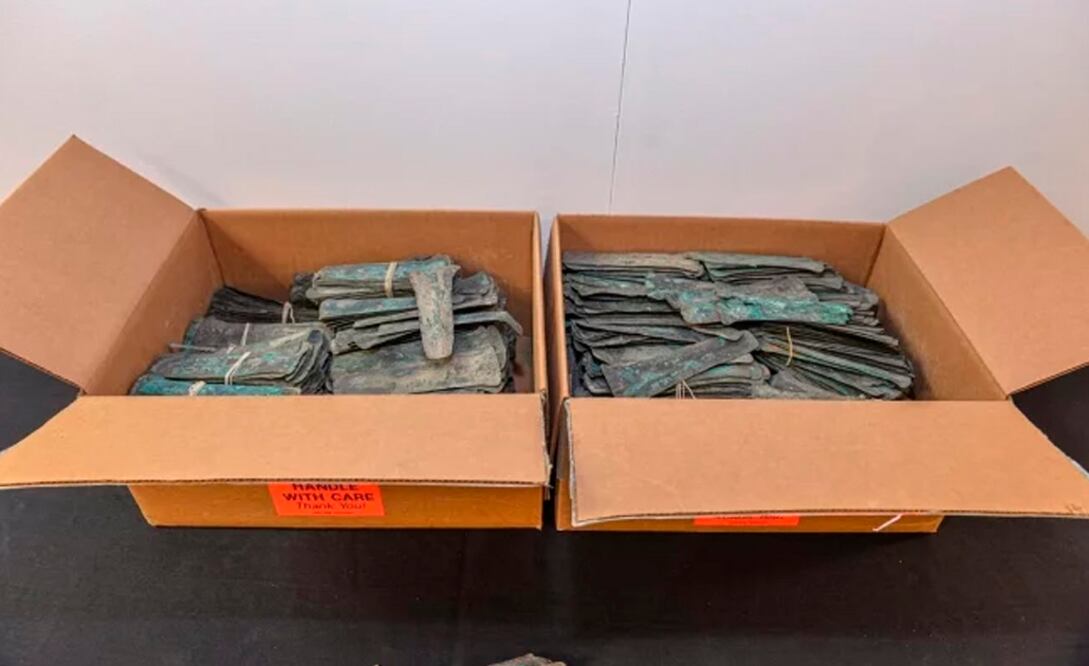 EU entrega a México 3 mil 500 monedas de cobre precolombinas