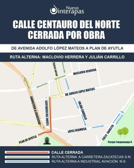 Cierran calles del Saucito, en la capital de SLP, por construcción de colector pluvial