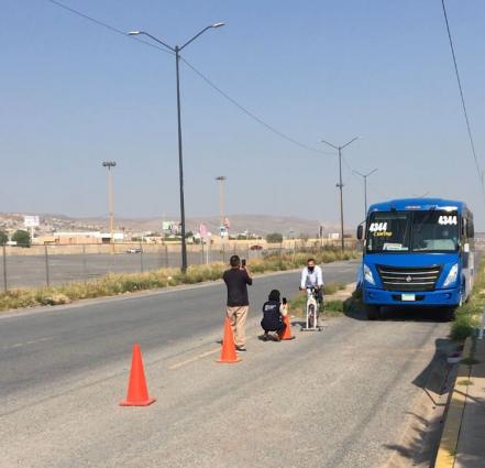 Biciescuela, el taller que concientiza a conductores de transporte público en SLP