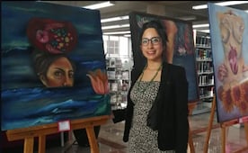 Biaani López, la artista potosina que llevará su obra a Italia; está recaudando fondos para lograrlo