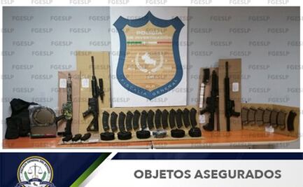 Aseguran 4 armas largas, cargadores y cartuchos en Tamuín