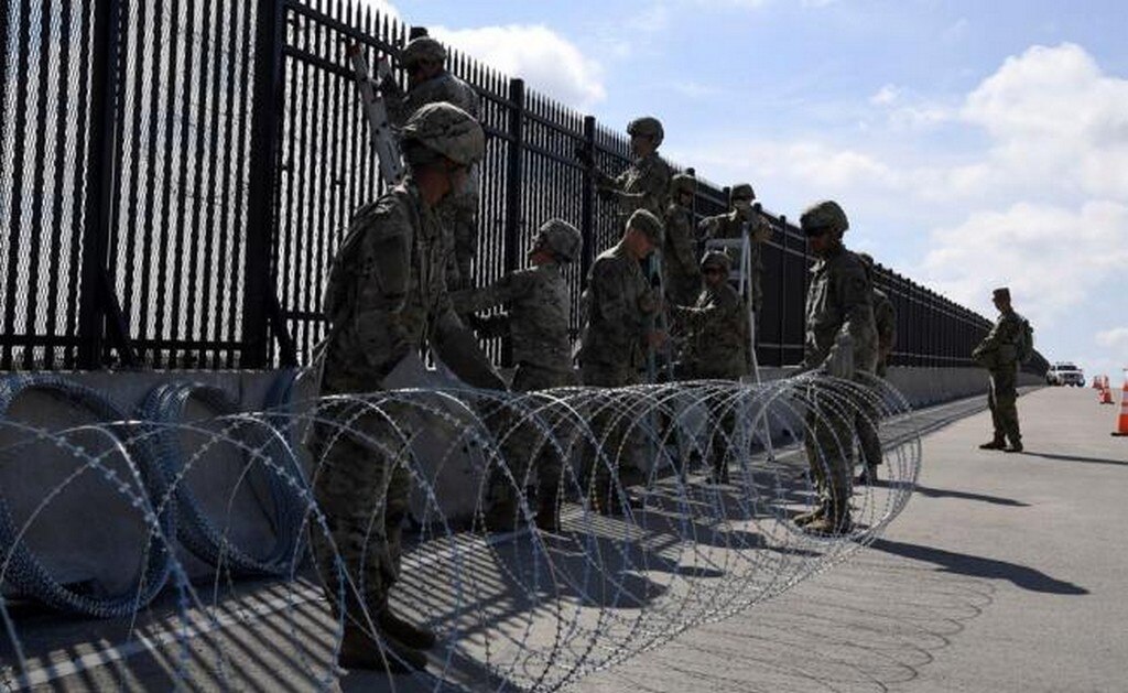  Asciende a 5 mil 600 el número de militares de EU en la frontera con México