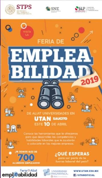 Preparan Feria de Empleabilidad UTAN 2019 en campus Saucito 