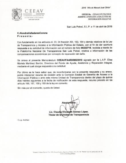 En 2018 no han utilizado el Fondo para Víctimas del Delito