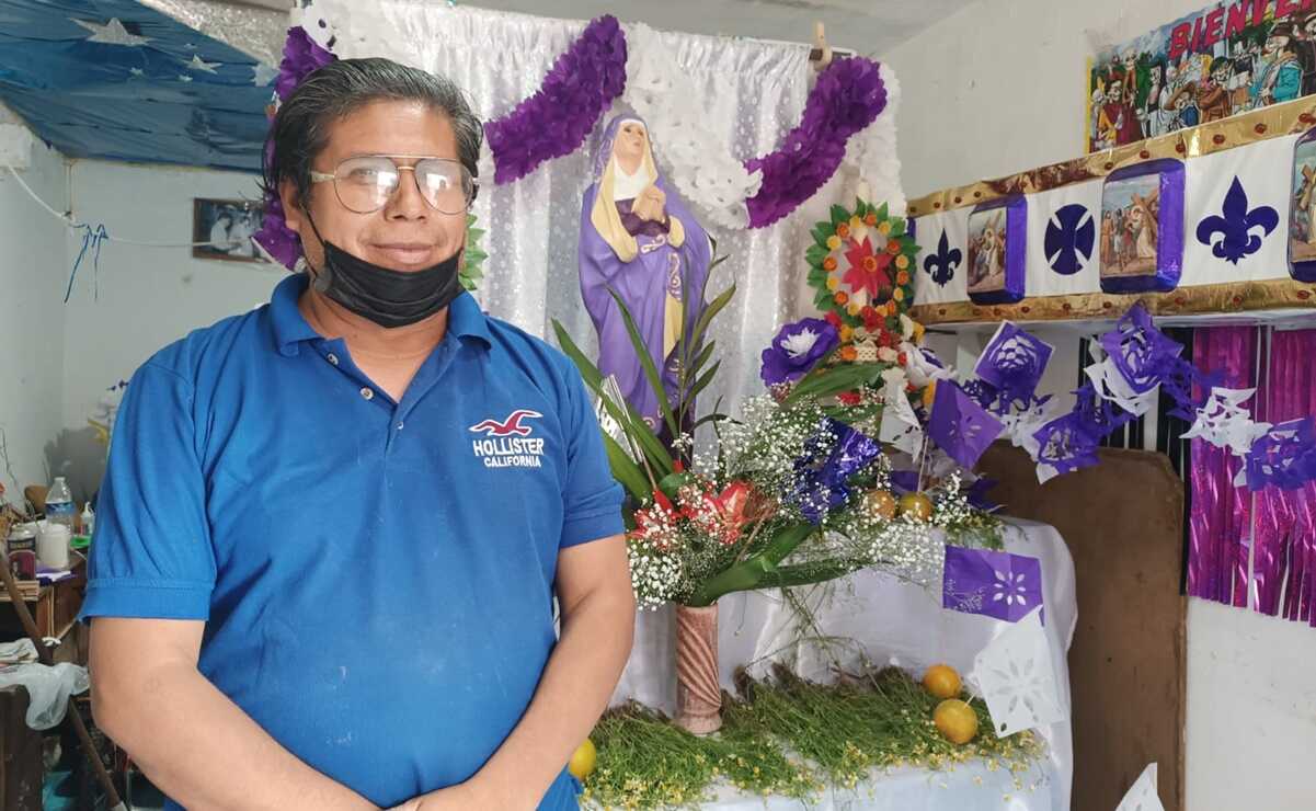 Altar de Dolores, el acompañamiento al dolor de María por la muerte de Cristo desde SLP