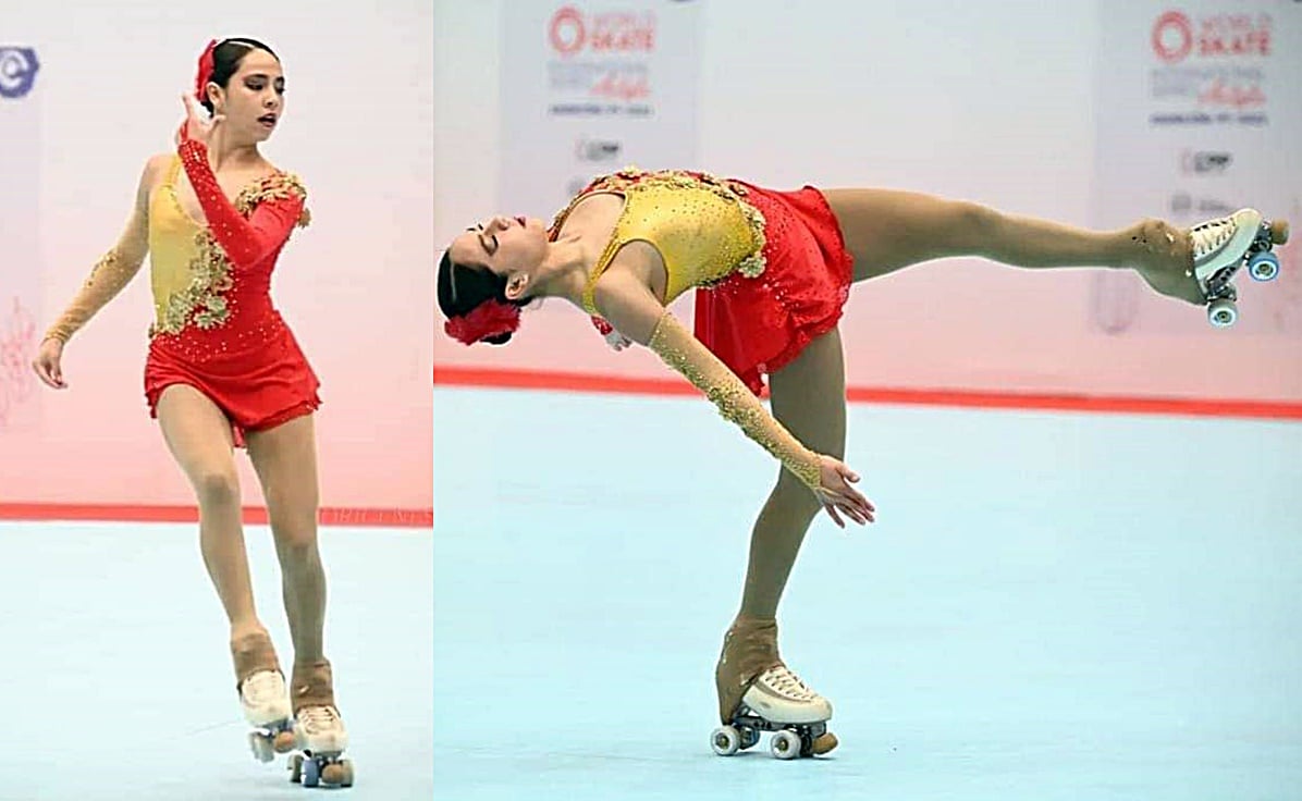 Valentina Lomas, patinadora potosina, rankeada entre las 10 mejores del mundo