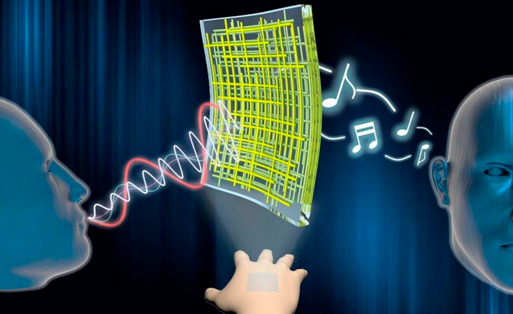 Nanomembranas son capaces de convertir la piel en altavoz