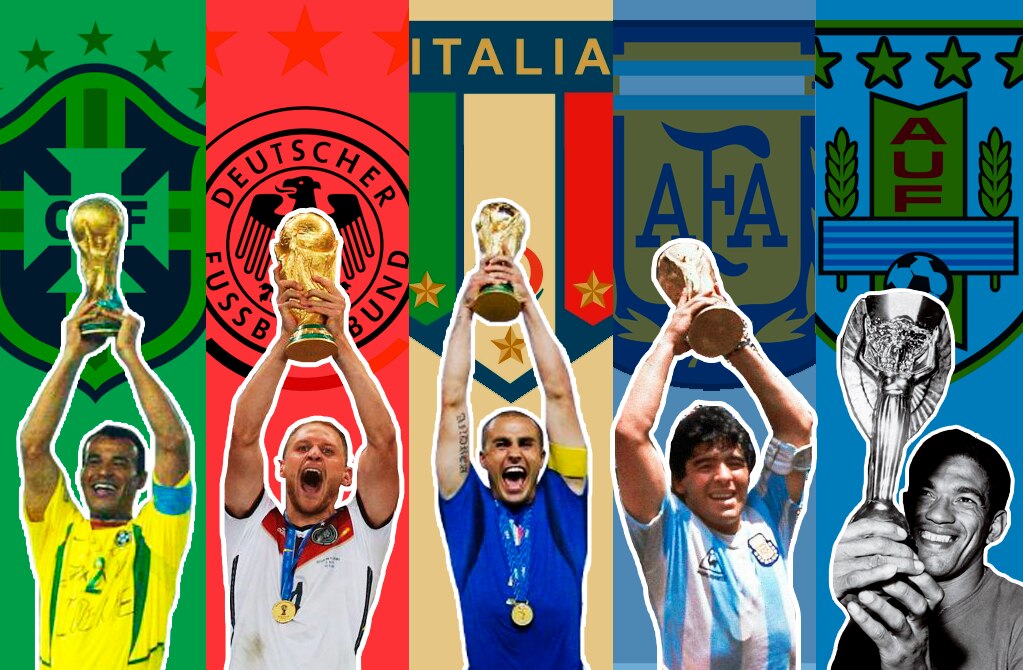 #Rusia2018 ¿Qué selecciones han ganado más copas del mundo?