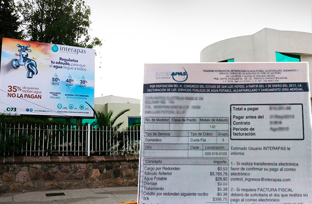 75% de usuarios pagan cinco pesos por mil litros de agua: Interapas